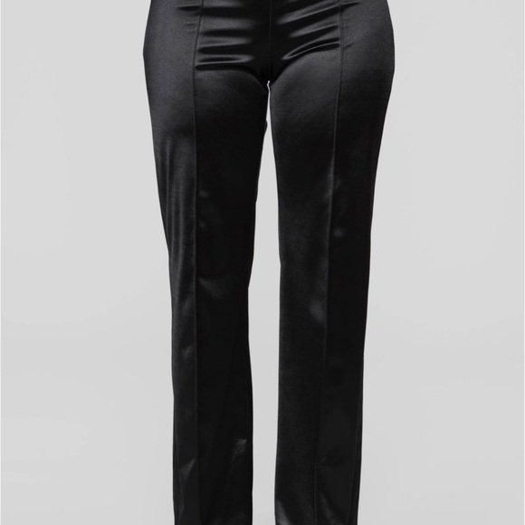 Fashion Nova Black Boot Cut Flare Pants - Picture 1 of 3